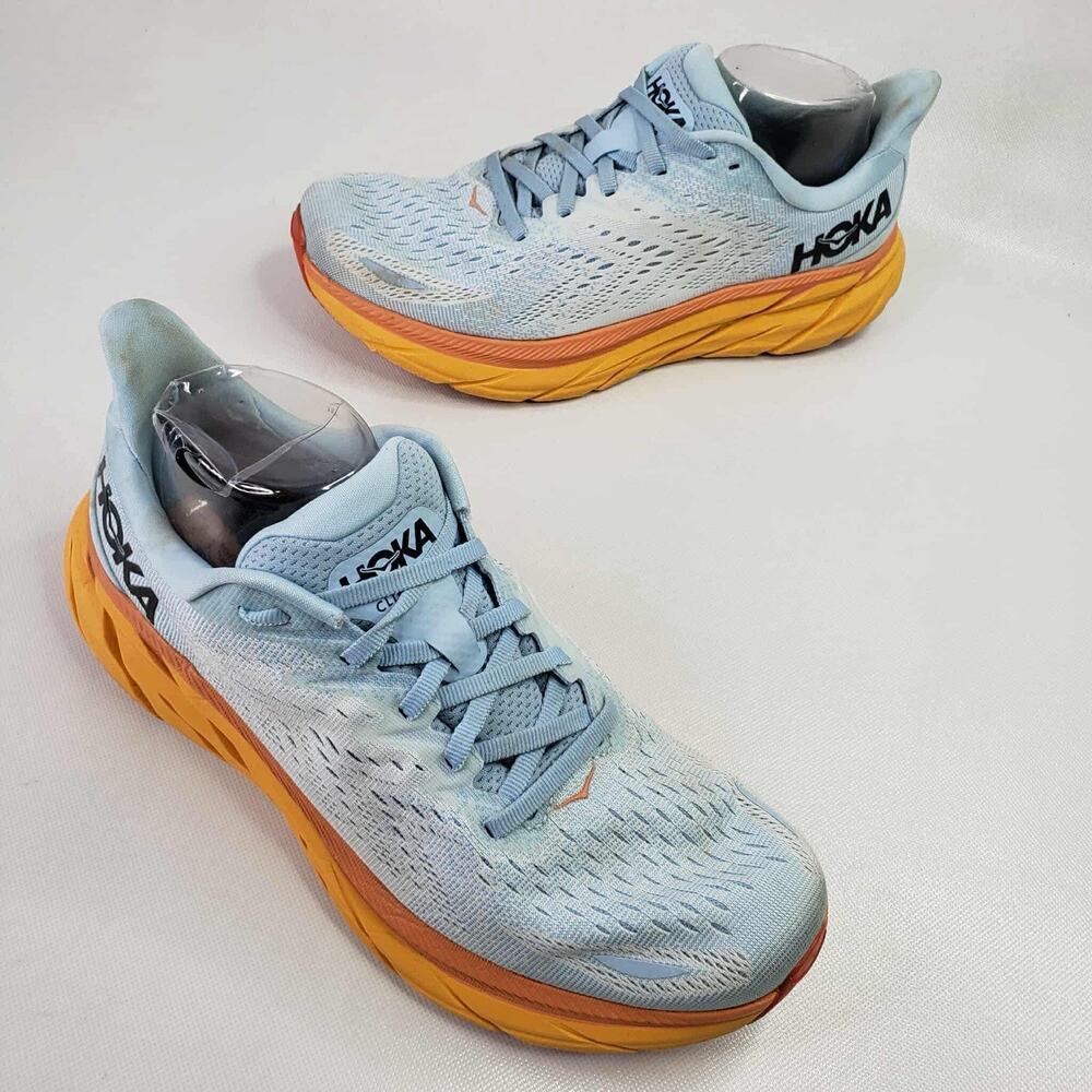 Hoka One One Clifton 8 Sneakers Blue Women’s Size 9.5 Running Athletic